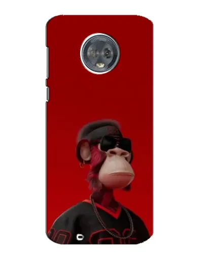 Чехол для Motorola MOTO G6 с картинкой «Bored Ape в красном» Чехол для Motorola MOTO G6 с картинкой «Bored Ape в красном»