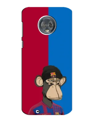 Чехол для Motorola MOTO G6 с картинкой «Bored Ape — фанат Барсы» Чехол для Motorola MOTO G6 с картинкой «Bored Ape — фанат Барсы»