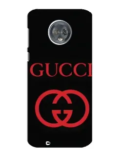 Чехол для Motorola MOTO G6 с картинкой «Gucci — красный логотип»