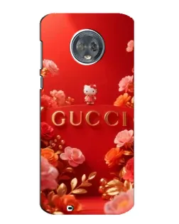 Чехол для Motorola MOTO G6 с картинкой «Gucci — золотой сад»