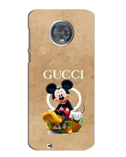 Чехол для Motorola MOTO G6 с картинкой «Микки Маус Gucci — крафт»