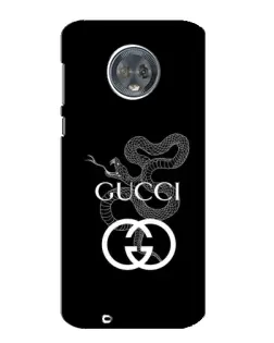 Чехол для Motorola MOTO G6 с картинкой «Gucci — серебряная змея»