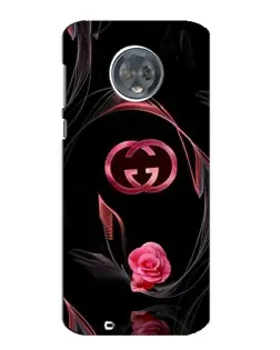 Чехол для Motorola MOTO G6 с картинкой «Gucci — неоновая роза»
