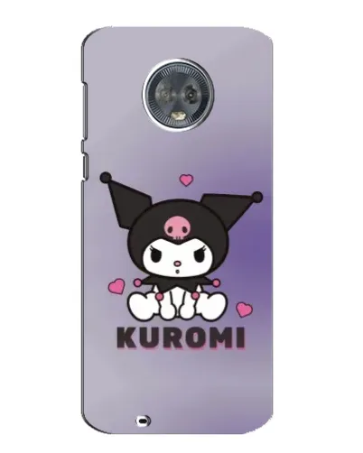 Чехол для Motorola MOTO G6 с картинкой «Kuromi — фиолетовый арт»