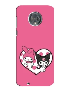 Чехол для Motorola MOTO G6 с картинкой «Kuromi и My Melody»