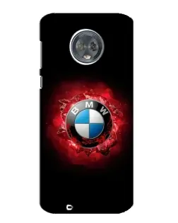 Чехол для Motorola MOTO G6 с картинкой «Логотип BMW — вспышка»