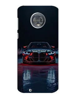 Чехол для Motorola MOTO G6 с картинкой «BMW на мокрой дороге»