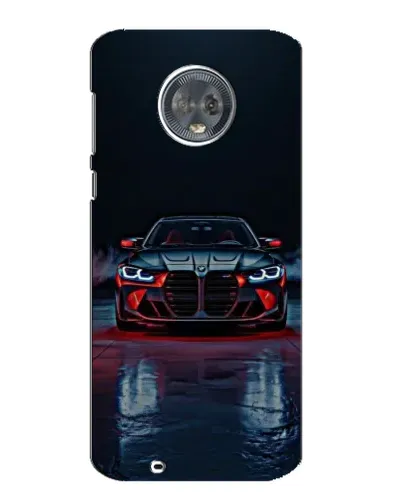 Чехол для Motorola MOTO G6 с картинкой «BMW на мокрой дороге»
