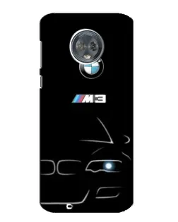 Чехол для Motorola MOTO G6 с картинкой «Минималистичный принт BMW M3»