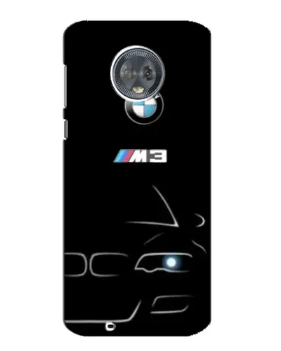 Чехол для Motorola MOTO G6 с картинкой «Минималистичный принт BMW M3»