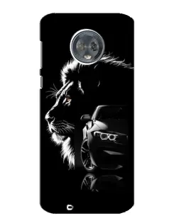 Чехол для Motorola MOTO G6 с картинкой «BMW и лев»