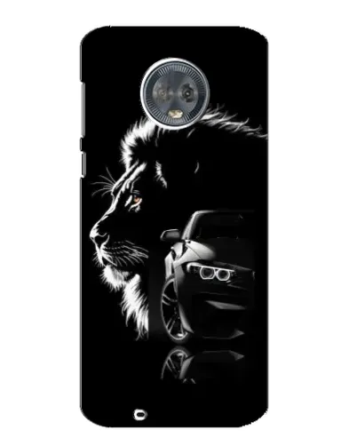 Чехол для Motorola MOTO G6 с картинкой «BMW и лев»