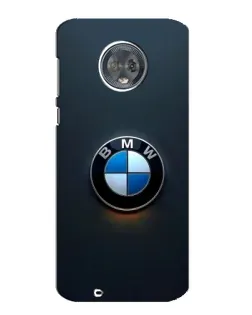 Чехол для Motorola MOTO G6 с картинкой «Логотип BMW — минимализм»