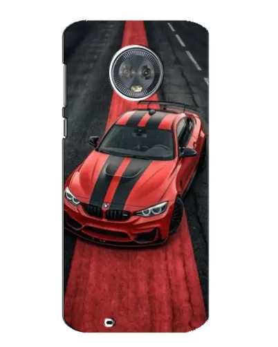 Чехол для Motorola MOTO G6 с картинкой «BMW на красной дорожке»