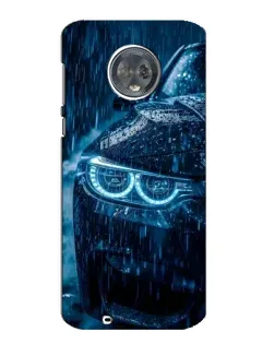 Чехол для Motorola MOTO G6 с картинкой «BMW под дождем»