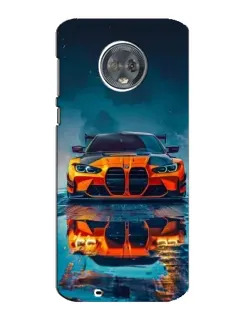 Чехол для Motorola MOTO G6 с картинкой «BMW — золотая эмблема»