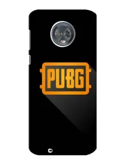 Чехол для Motorola MOTO G6 с картинкой «PUBG — рамка лого»
