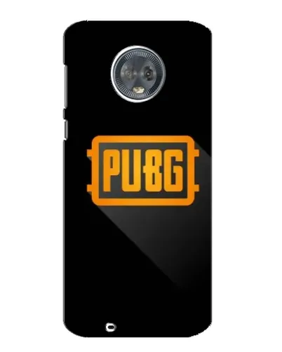 Чехол для Motorola MOTO G6 с картинкой «PUBG — рамка лого»