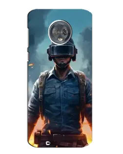 Чехол для Motorola MOTO G6 с картинкой «PUBG — реалистичный герой»