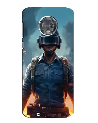 Чехол для Motorola MOTO G6 с картинкой «PUBG — реалистичный герой»
