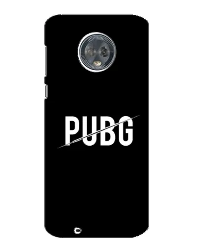 Чехол для Motorola MOTO G6 с картинкой «PUBG — белый логотип»