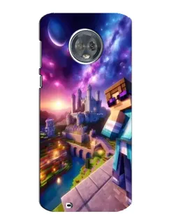 Чехол для Motorola MOTO G6 с картинкой «Стив и космос» Чехол для Motorola MOTO G6 с картинкой «Стив и космос»