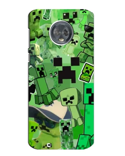 Чехол для Motorola MOTO G6 с картинкой «Криперы Minecraft»