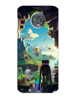 Чехол для Motorola MOTO G6 с картинкой «Эндермен в лесу»