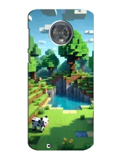 Чехол для Motorola MOTO G6 с картинкой «Minecraft летний день»
