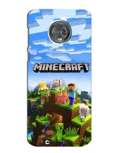 Чехол для Motorola MOTO G6 с картинкой «Minecraft классический мир»