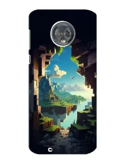Чехол для Motorola MOTO G6 с картинкой «Вид из пещеры»