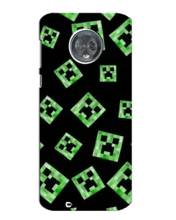 Чехол для Motorola MOTO G6 с картинкой «Паттерн с криперами»