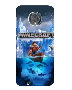 Чехол для Motorola MOTO G6 с картинкой «Minecraft ледяной мир»