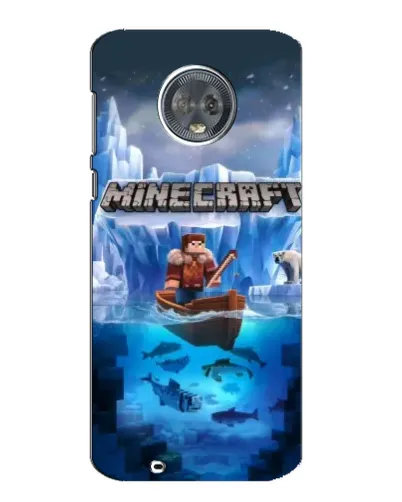 Чехол для Motorola MOTO G6 с картинкой «Minecraft ледяной мир»