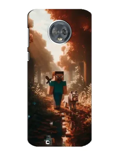 Чехол для Motorola MOTO G6 с картинкой «Стив в лесу»