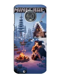 Чехол для Motorola MOTO G6 с картинкой «Зимний Minecraft»