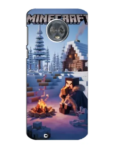 Чехол для Motorola MOTO G6 с картинкой «Зимний Minecraft»