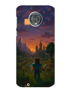 Чехол для Motorola MOTO G6 с картинкой «Стив у башни»