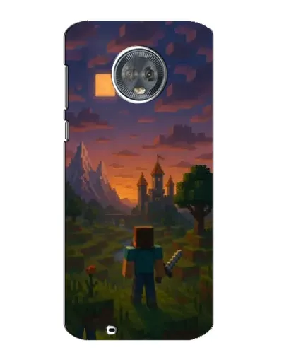 Чехол для Motorola MOTO G6 с картинкой «Стив у башни»