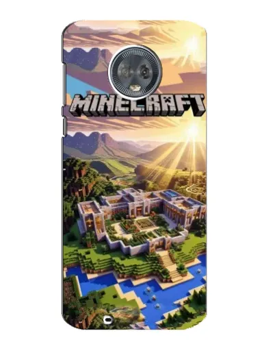 Чехол для Motorola MOTO G6 с картинкой «Minecraft панорама»