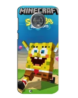 Чохол для Motorola MOTO G6 з картинкою «Губка Боб Minecraft» Чохол для Motorola MOTO G6 з картинкою «Губка Боб Minecraft»