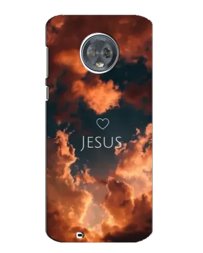 Чехол для Motorola MOTO G6 с картинкой «Сияние Имени Jesus»