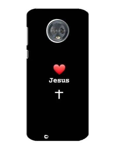 Чехол для Motorola MOTO G6 с картинкой «Сердце - Jesus»