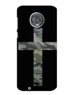 Чехол для Motorola MOTO G6 с картинкой «Милитари Крест»