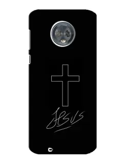 Чохол для Motorola MOTO G6 з картинкою «Графічний хрест Jesus»