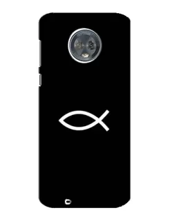 Чохол для Motorola MOTO G6 з картинкою «Символ риби Jesus»