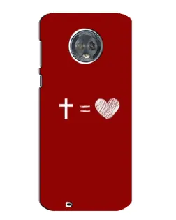 Чохол для Motorola MOTO G6 з картинкою «Рівняння любові»