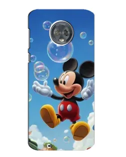 Чехол для Motorola MOTO G6 с картинкой «Mickey и мыльные пузыри»