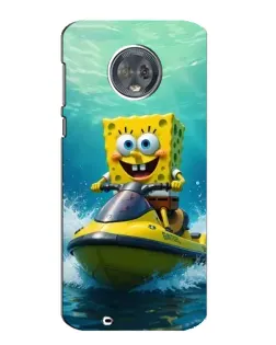 Чехол для Motorola MOTO G6 с картинкой «Спанч Боб на гидроцикле» Чехол для Motorola MOTO G6 с картинкой «Спанч Боб на гидроцикле»