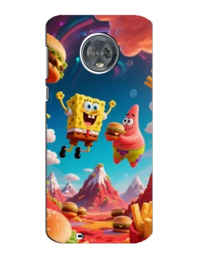 Чехол для Motorola MOTO G6 с картинкой «Космический фастфуд»